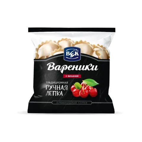Вареники ВЕК ручные с вишней без косточки пакет 400 г