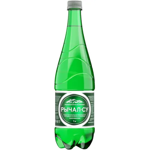 Вода минеральная природная питьевая лечебно-столовая газированная Рычал-Су