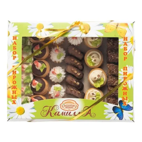 Набор пирожных Золотой колос Камилла 350 г