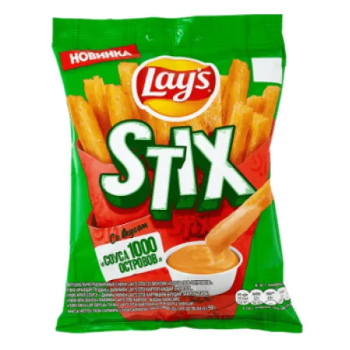 Снеки картофельные ЛЕЙС соус 1000 островов 50г