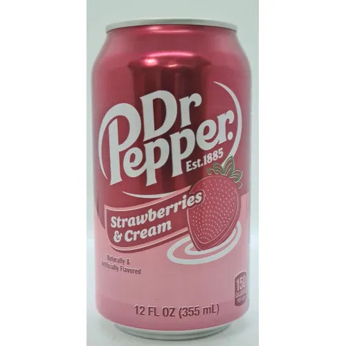 Напиток Доктор Пеппер клубника со сливками газ. 0,355л ж/б