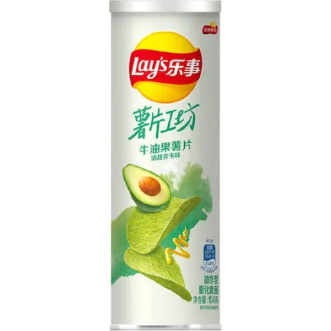 Чипсы Лейз stax из картошки и авокадо со вкусом васаби 104г