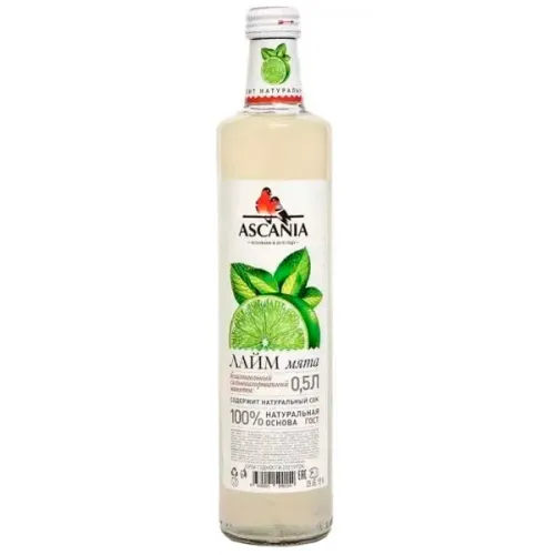 Напиток б/а с/б Аскания лайм мята 0,5л