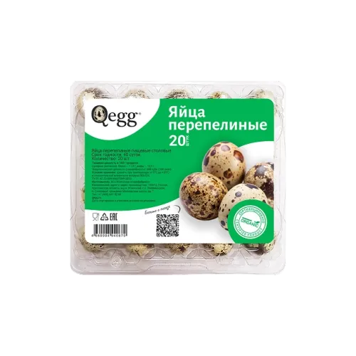 Яйца перепелиные Кью Эгг 20шт