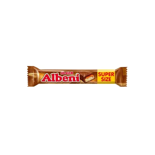 Шоколадный батончик Albeni Super с печеньем и карамелью 55г