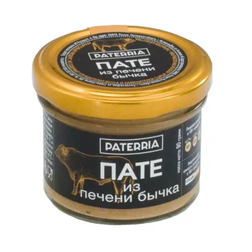 Пате Патеррия из печени бычка 90г ст/б