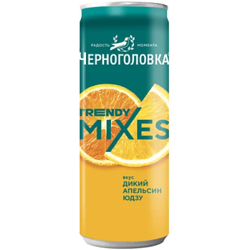 Напиток сильногаз б/а Черноголовка Дикий апельс-Юдзу 0,33л ж/б