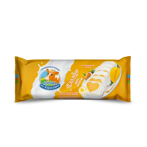 БЗМЖ Мороженое КизК двухсл Ваниль/Манго-Маракуйя 15% 200г флоупак