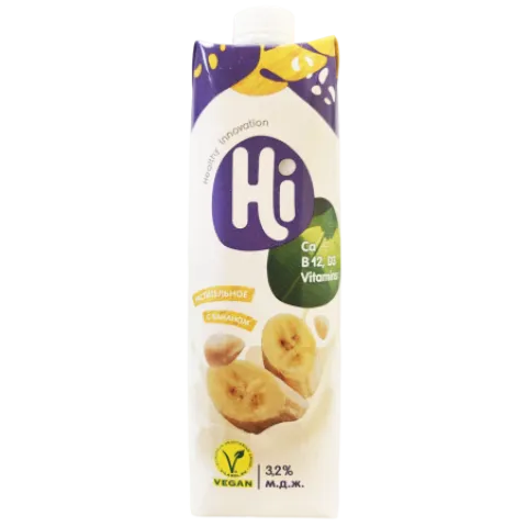Напиток соевый Hi банановый 3,2% 1л