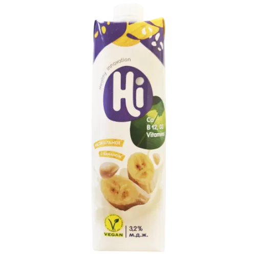 Напиток соевый Hi банановый 3,2% 1л