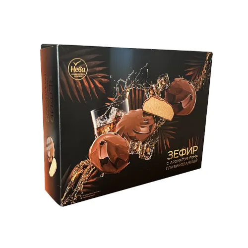 Зефир со вкусом &quot;Рома&quot; глазированный 185г/КФ Нева