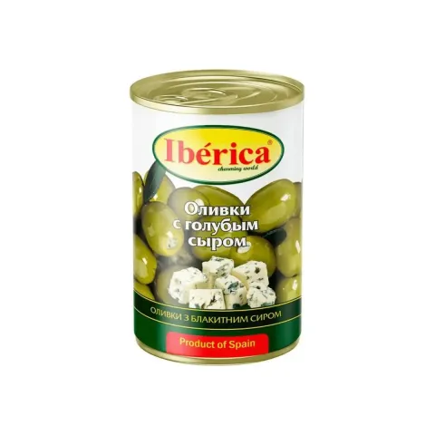 Оливки Иберика с голубым сыром 235г 