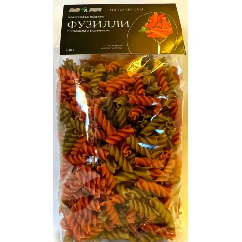 Макароны Фузилли с томатом и базиликом 300г