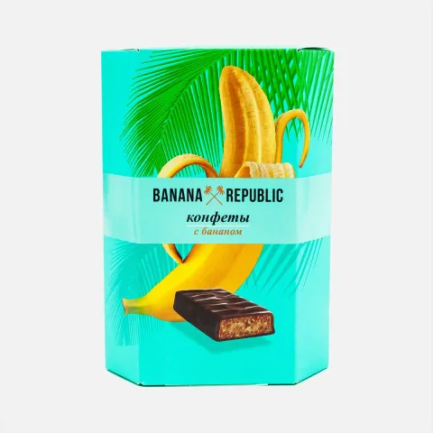 Конфеты Банана Репаблик Бужеле с бананом в глазури 130г