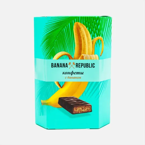 Конфеты Банана Репаблик Бужеле с бананом в глазури 130г