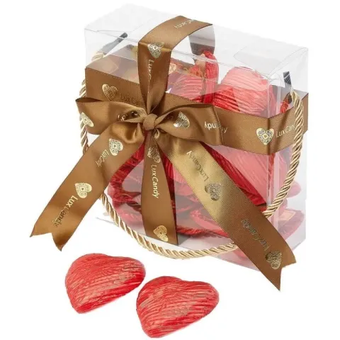 Набор конфет Люкс Кенди Симпатия молочный шоколад/карамельный вкус 420г