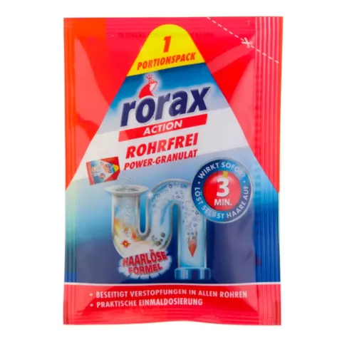 Чистящее Роракс средство д/сливных труб гранулы 60 гр