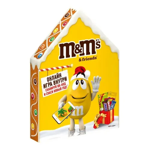 Новогодний детский подарок M&amp;M's &amp; Friend's Пряничный домик, 167г
