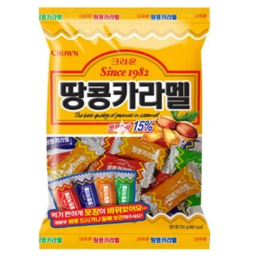 Конфеты КРАУН карамель арахис 120г