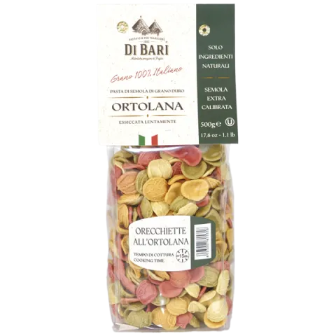 Макаронные изделия DI BARI ОРЕЧЧИЕТТЕ АЛЬ'ОРТОЛАНА 500г