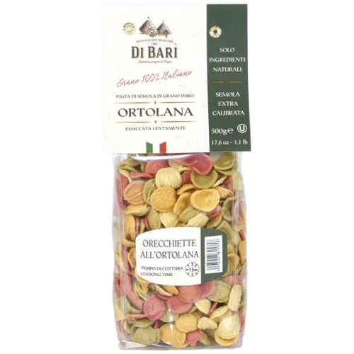 Макаронные изделия DI BARI ОРЕЧЧИЕТТЕ АЛЬ'ОРТОЛАНА 500г