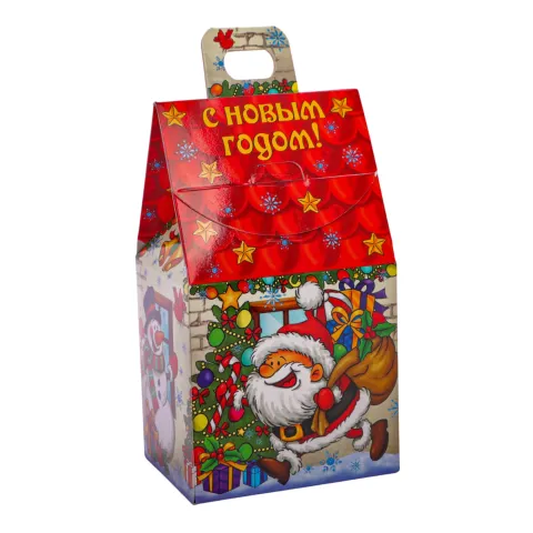 Новогодний подарок Домик Веселый дед мороз 200г