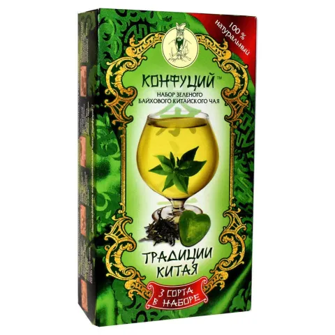 Чай зеленый Конфуций Традициии Китая 80г