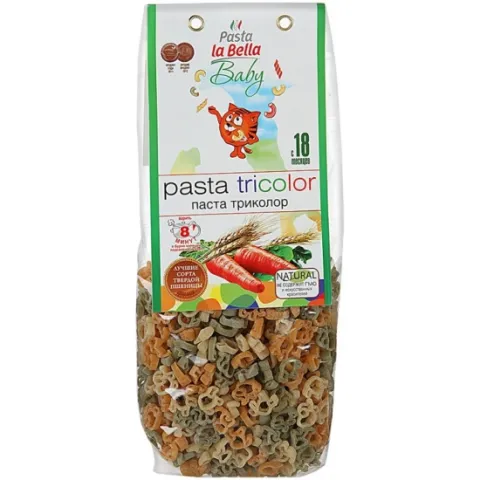 Макароны Снежинки триколор Pasta la Bella Baby 250г