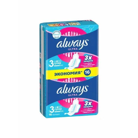 Прокладки Олвэйс ультра супер ДУО 16шт