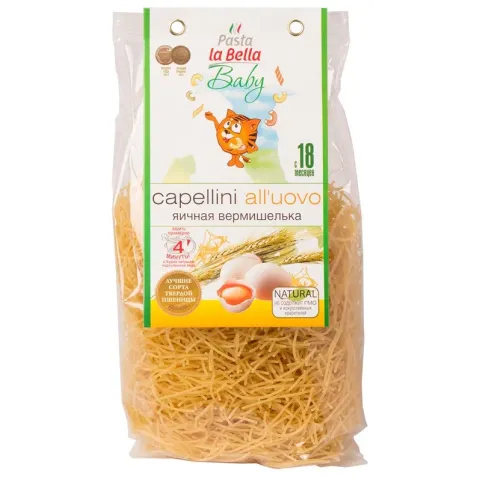 Мак изделия Pasta la Bella яичная вермишелька 250 г