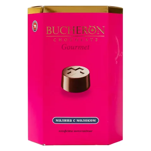 Шоколадные конфеты BUCHERÖN GOURMET малина с молоком 130г