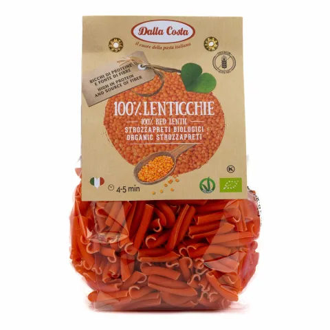 Макаронные изделия Dalla Costa из муки красной чечевицы &quot;Строццапрети БИО&quot;, 250 г