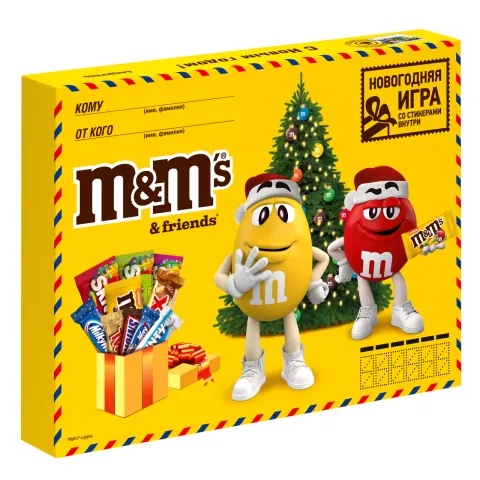 Сладкий подарочный набор M&amp;M's &amp; Friends Большая посылка 452 г