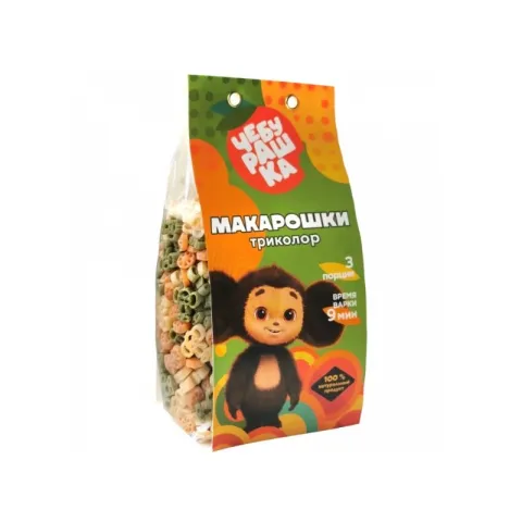 Макаронные изделия Чебурашка триколор 250г