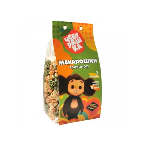 Макаронные изделия Чебурашка триколор 250г