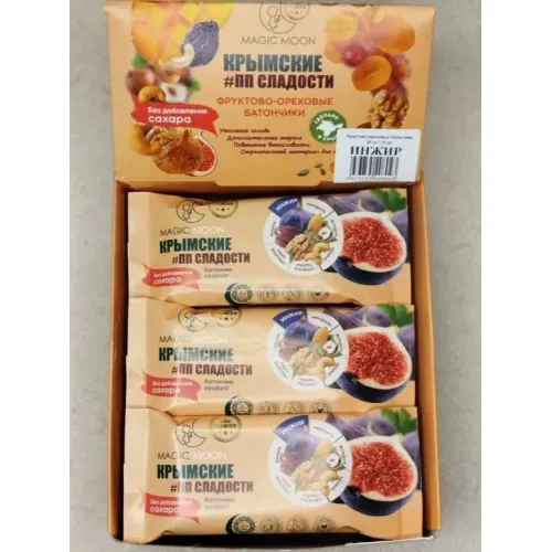Батончик Магик мун фруктово-ореховый инжир б/сахара 60г