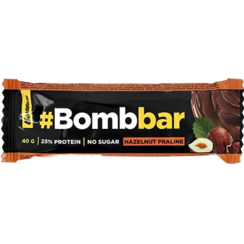 Батончик BOMBBAR Прот.Фундук пралине/шоколад 40 гр