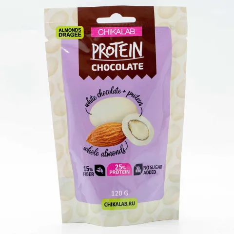 Драже Чикалаб Миндаль в белом шоколаде 120г