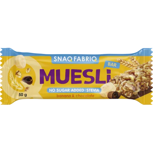 Батончик мюсли Snaq Fabriq Банан с молочным шоколадом 50г