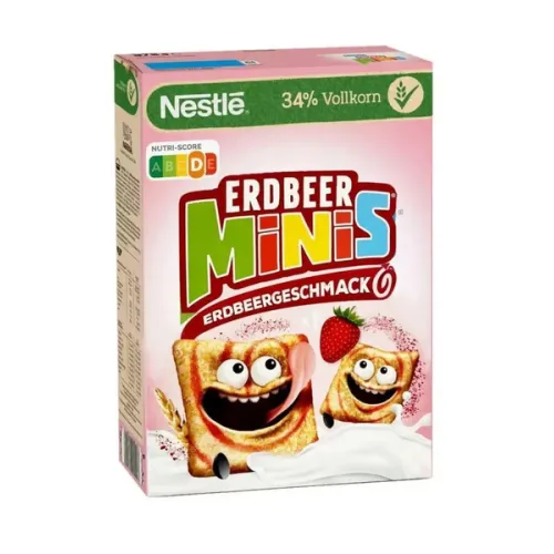 Готовый завтрак Nestle Minis с клубникой 375г