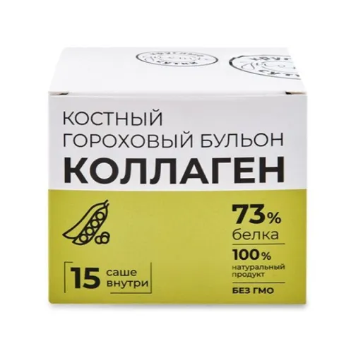 Бульон Круглые сутки Костный куриный гороховый б/п 150г