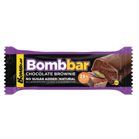 Батончик Бомббар глазир шоколадный брауни 40г