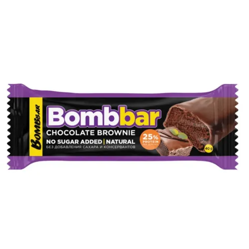 Батончик Бомббар глазир шоколадный брауни 40г