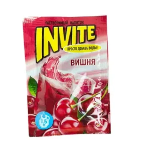 Напиток Invite Вишня Растворимый 9г