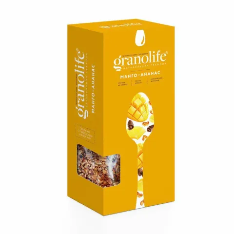 Мюсли Гранолайф Гранола запеченные манго/ананас 200г