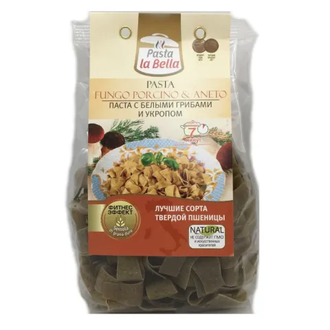 Мак изделия Pasta la Bella паста с белыми грибами и укропом 250 г