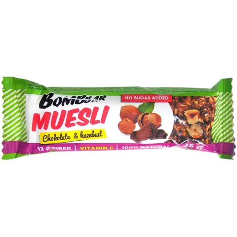 Батончик мультизлаковый BOMBBAR фундук 45гр