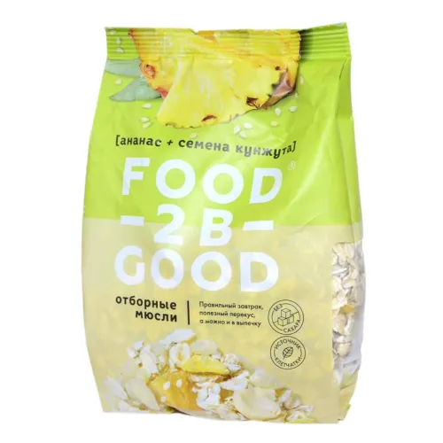 Мюсли Гранолайф Food2bGood отборные ананас/кунжут 250г