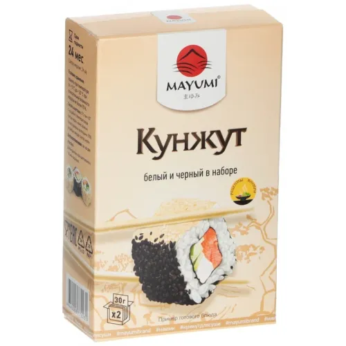 Кунжут Mayumi белый и черный 60г