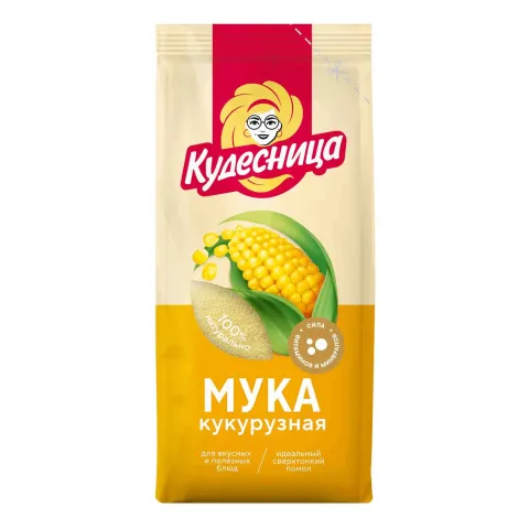 Мука кукурузная 500г Кудесница